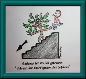 MATSE Karikatur Absteigender Ast 2